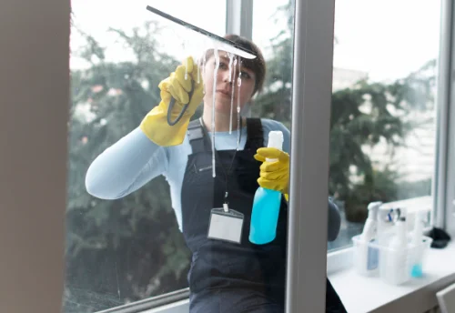 Nettoyage de vitres intérieures et extérieures au Tâtre